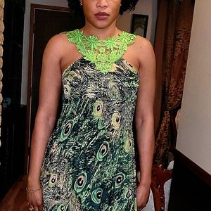 Peacock dress